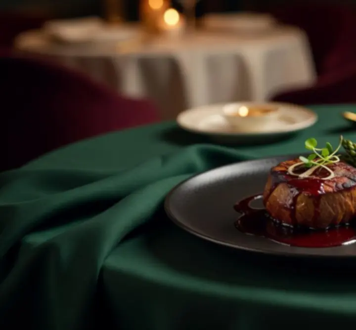 Gourmet fogás elegáns tálalásban a Premium Estek Hub étteremben